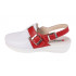 Odpružená zdravotná obuv MED25 - Biela s červenou